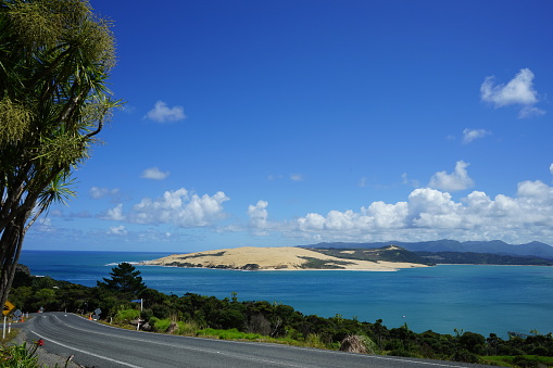 Coast road on the North Island of New Zealand