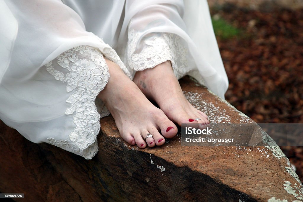 Abito da sposa di dettaglio - Foto stock royalty-free di Adulto