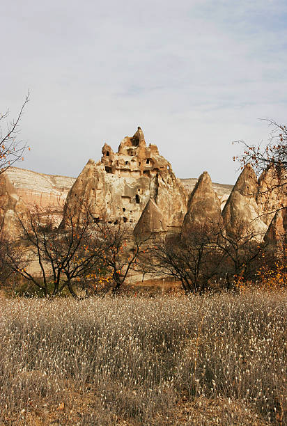 Tukey_goreme_carvedchurch 스톡 사진