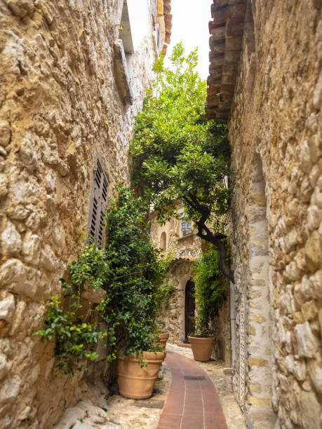 The Village of Eze, Provence, Southern France stock photo