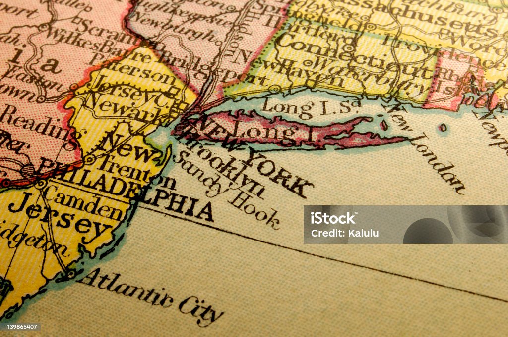 Nueva York - Foto de stock de Mapa libre de derechos