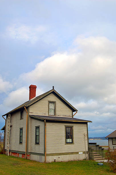 stormy afternoon a stormy afternoon at Fort Flagler State Park, a World War One era military fort north pacific ocean globe stock pictures, royalty-free photos & images