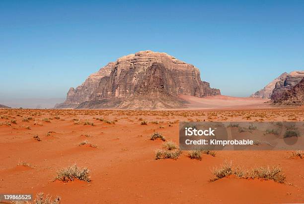 Desert Wadi Rum Stock Photo - Download Image Now - Arrangement, Blue, Desert Area