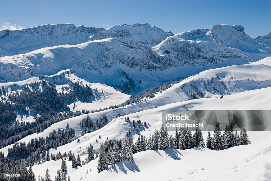 Paisagem de inverno - Foto de stock de Bernese Oberland royalty-free