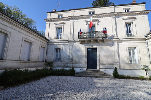The sub-prefecture and state house, view from the outside, town of Confolens, department of Charente, France