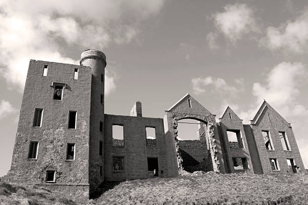istock Looming ruin - b/w sepia toned 139865864