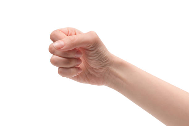 istock Woman hand isolated on a white background. 1398661083