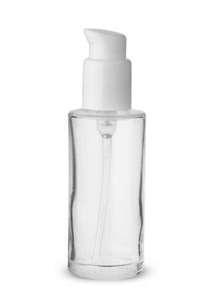istock puff glass bottle with pump 1398661929