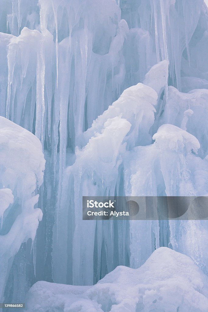 Eiszapfen Cluster Nahaufnahme - Lizenzfrei Blau Stock-Foto
