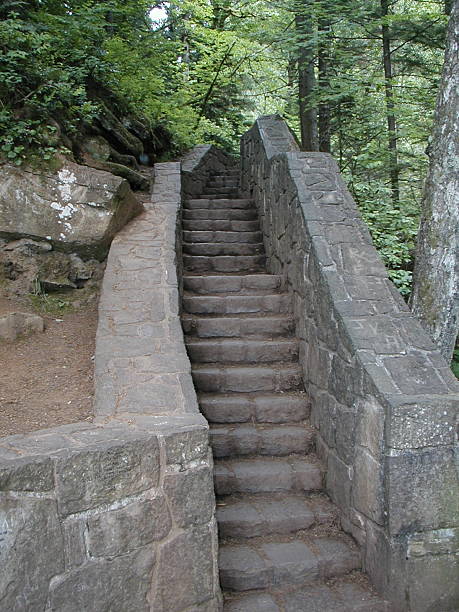 Stone steps stock photo