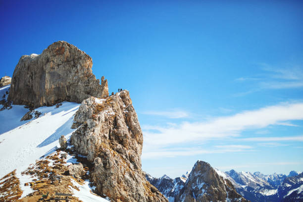 istock Blue sky over the Karwendelspitze /Bavarian Alps 1398671051