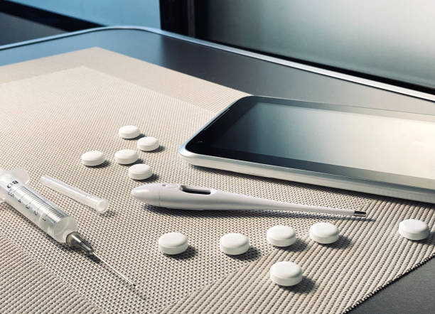 istock Thermometer, tablets, tablet. Medicine, drugs, diagnostics 1398672934