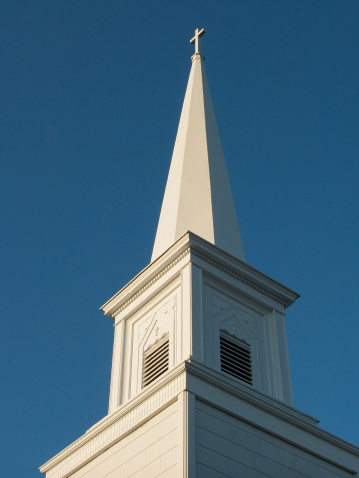 White church steeple