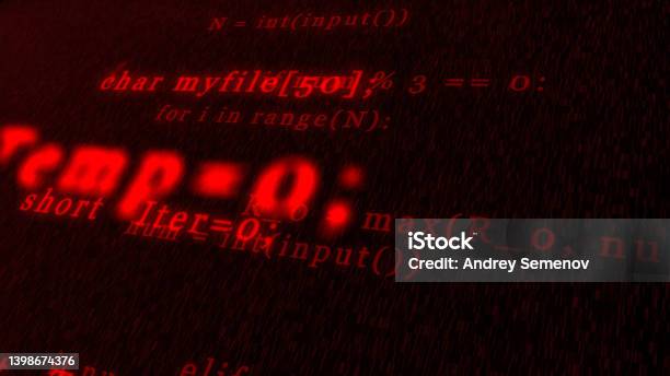 Stock fotografie Programovací Kód Řetězce Programovacího Jazyka Koncept ...