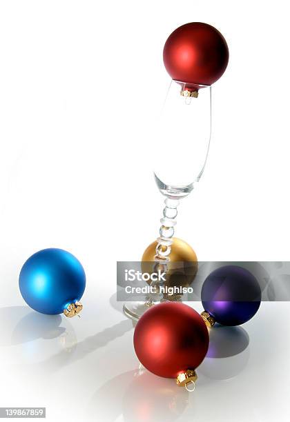 Foto de Vidro De Natal e mais fotos de stock de Amizade - Amizade, Azul, Beber