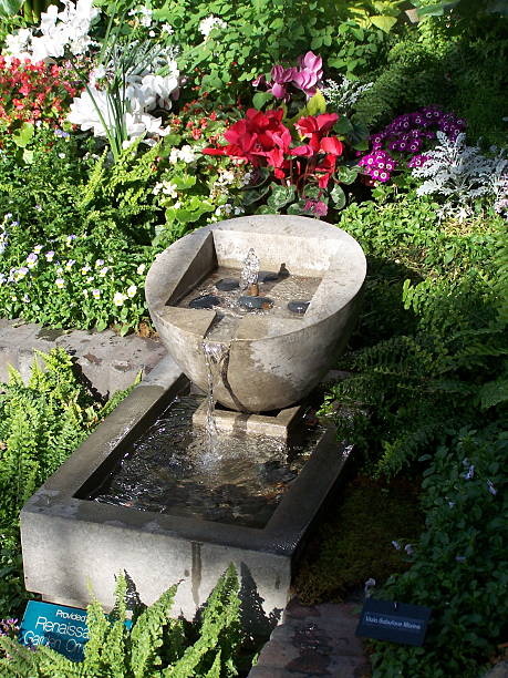 istock water fountain in park garden 139867992
