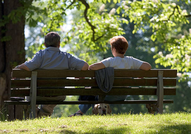 istock Couple relaxing in Park 139868057