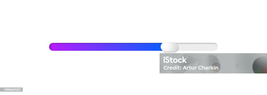 Colored Scroll Bar For User Interface Scrollbar Template Design For ...