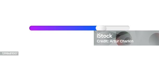 Colored Scroll Bar For User Interface Scrollbar Template Design For ...