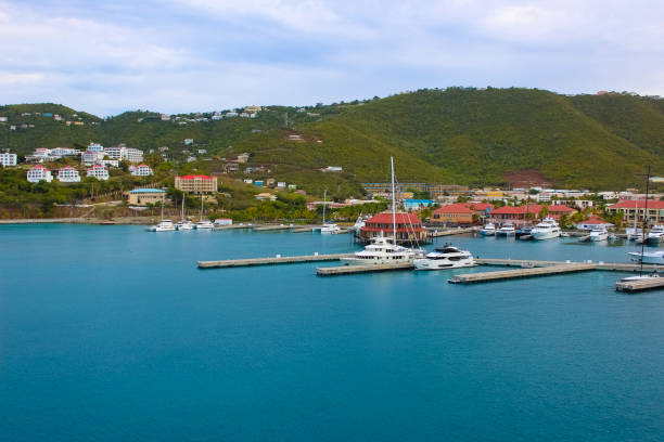 istock St. Thomas, USVI. Heavensight cruise ship dock in Charlotte Amelie. 1398687436