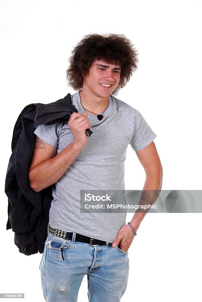 Uomo con giacca - Foto stock royalty-free di Adolescente