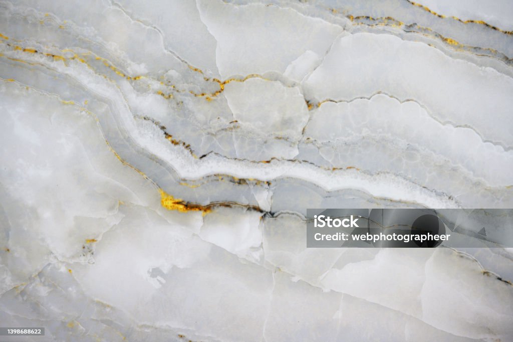 Marble stone texture White marble stone texture with golden veins, Nikon Z7 Marble - Rock Stock Photo