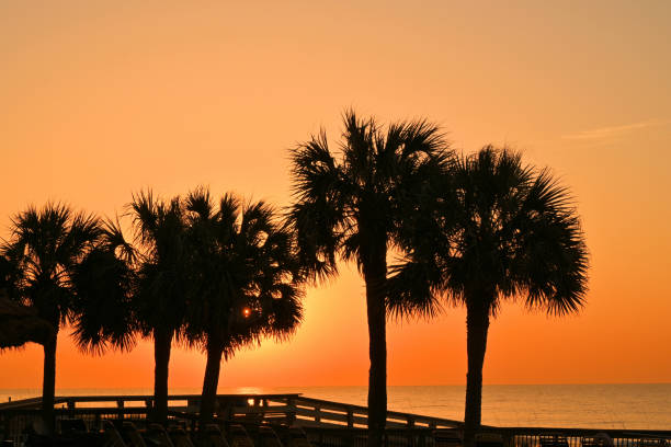 Sunrise images at the ocean