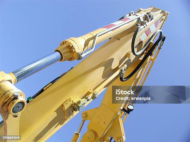 Foto de Excavator Braços2 e mais fotos de stock de Amarelo - Amarelo, Buldôzer, Engenharia