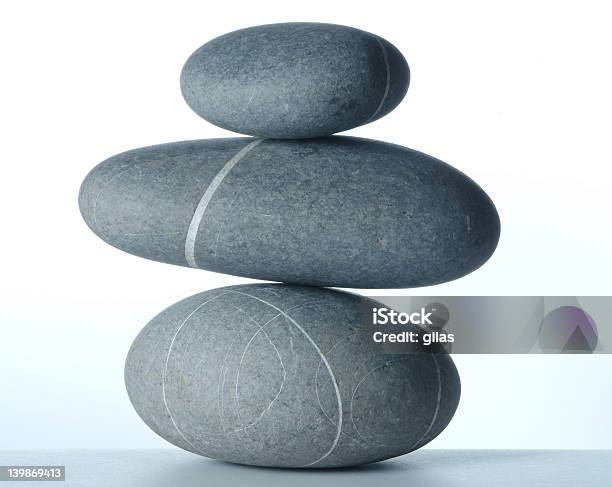 Pyramid Of Three Stones Stock Photo - Download Image Now - Balance, Three Animals, Three Objects