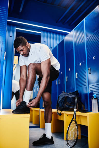 istock Sportsman in Locker Room 1398694935