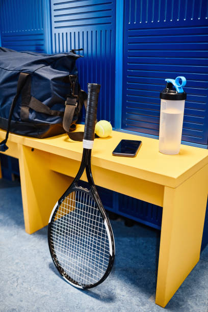istock Tennis Equipment in Locker Room 1398694941