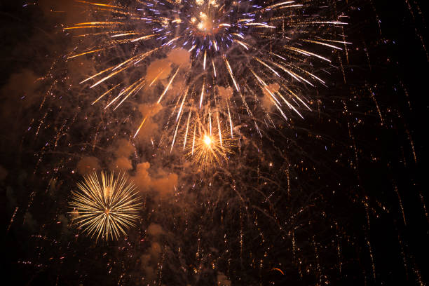 istock Fireworks at night on 4th of July 1398695791