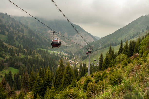 istock cable car to Shymbulak mountain resort 1398695883