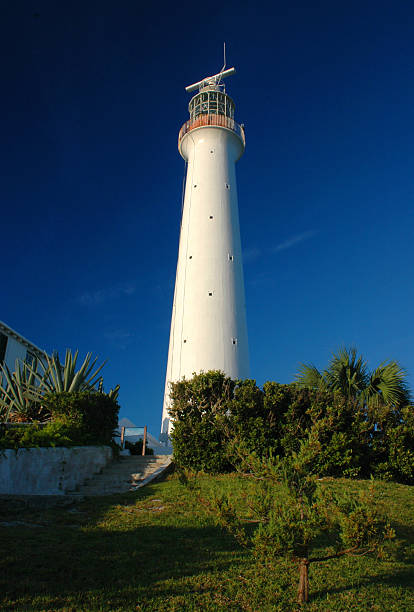 Lighthouse in Bermuda stock photo