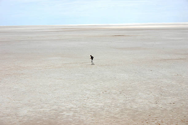 istock Man running on Salt Lake 139869746