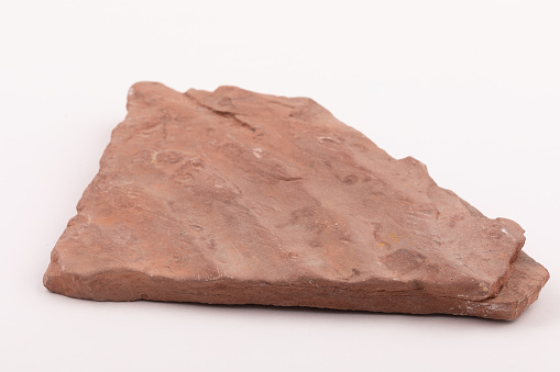 fossilied beach sand ripples in old red sandstone rock from Scotland