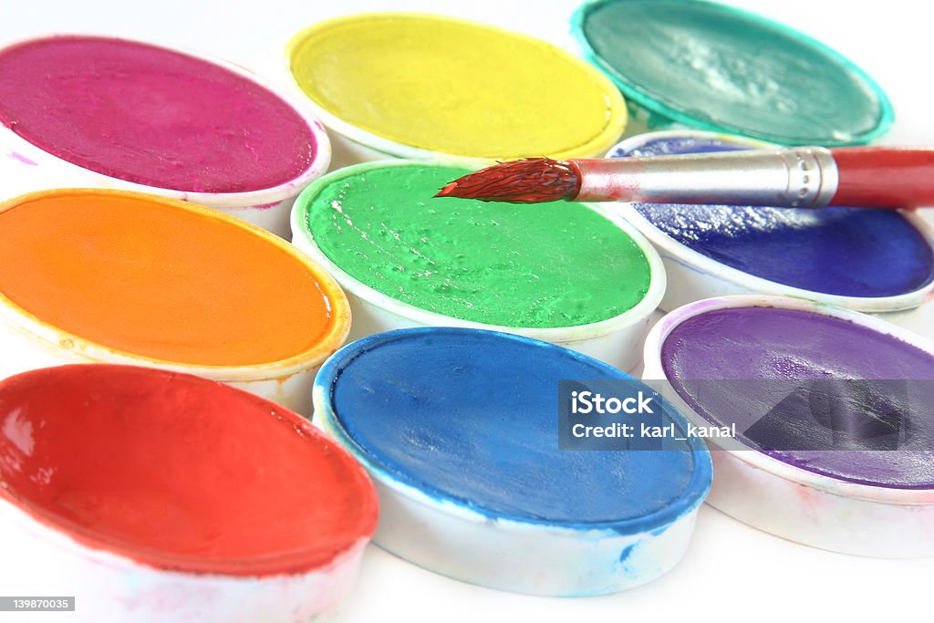 Pennello creativo & colore - Foto stock royalty-free di Abilità