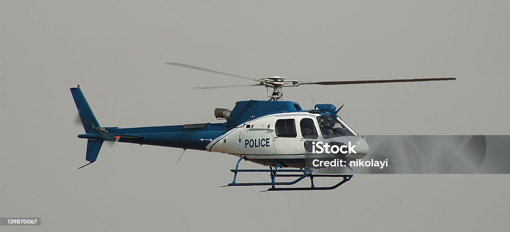 Elicottero della polizia - Foto stock royalty-free di Elicottero