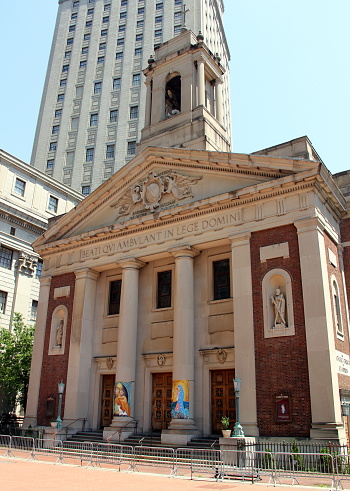 St. Andrew Church at 20 Cardinal Hayes Place, Roman Catholic church established in 1842, present building erected in 1939, New York, NY, USA