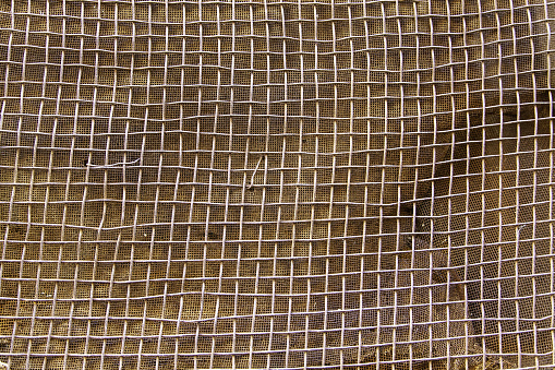 Close-up on a thatched fence.