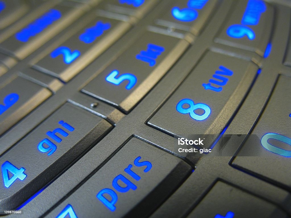 Azul llaves - Foto de stock de Teclado de ordenador libre de derechos