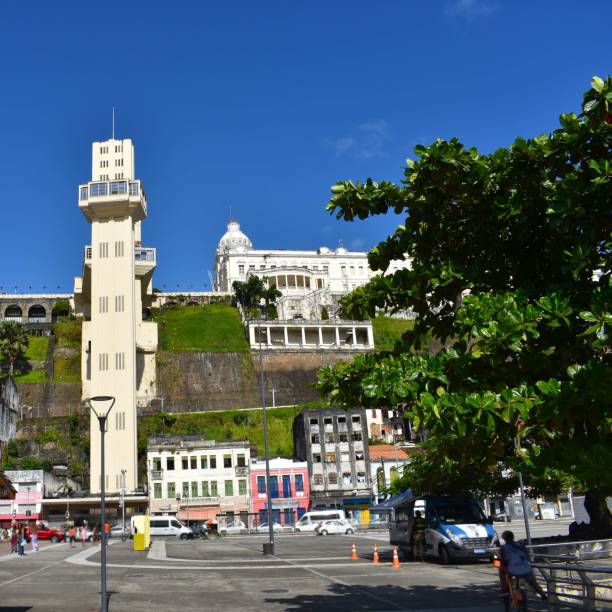 tipical Salvador da Bahia motives in oldtown Pelorinho
