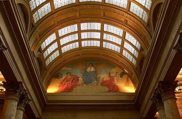 istock Glass arch & painting 139871858