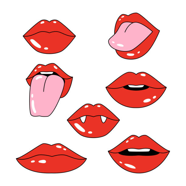 297 Hot Lip Kiss Cartoon Illustrations & Clip Art - iStock