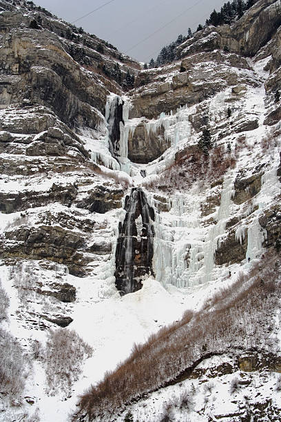 istock Bridal Veil Falls in Winter 139872171