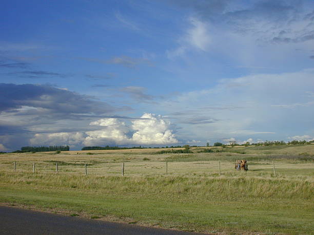 prairie cloud stock photo