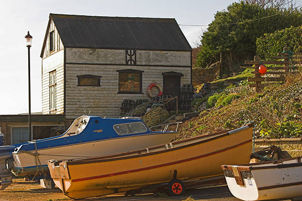 istock Boats & old boatshed 139872953
