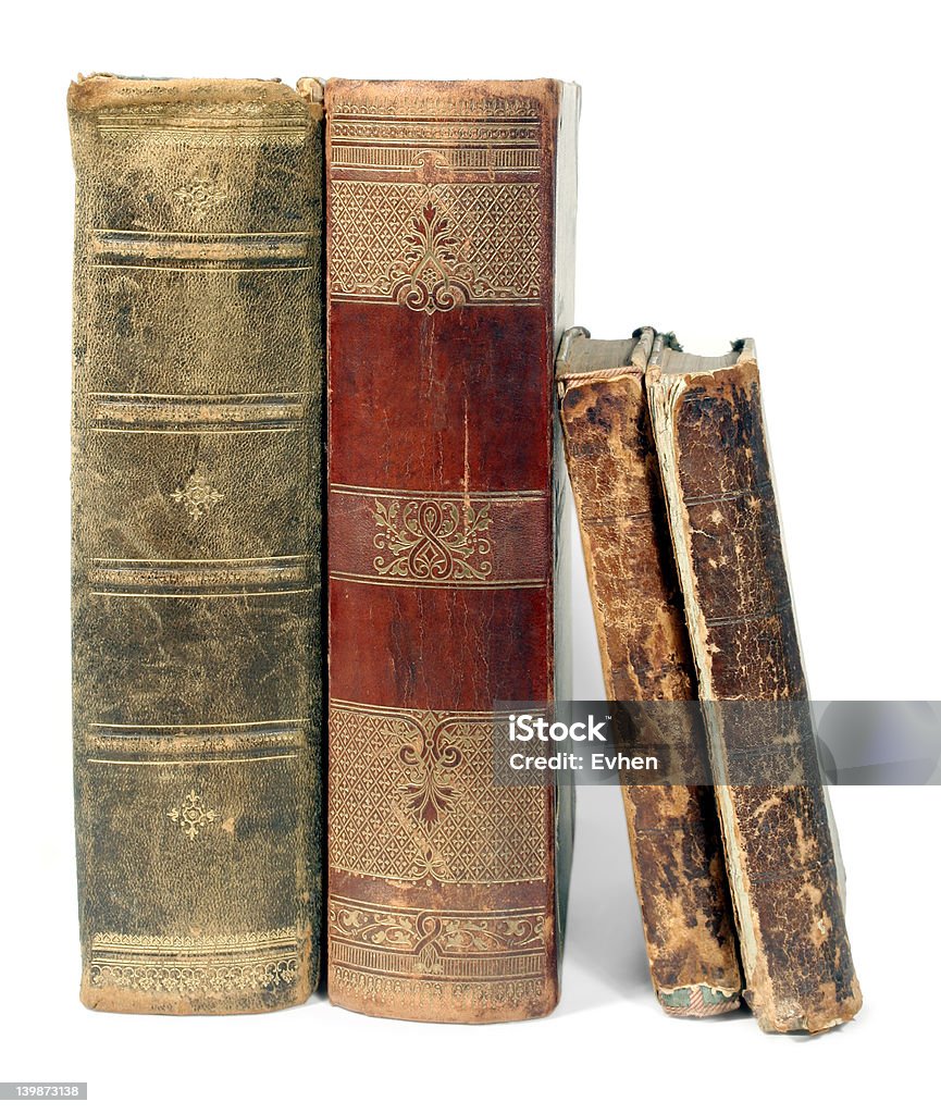 Vieux livres isolé - Photo de Art antique libre de droits