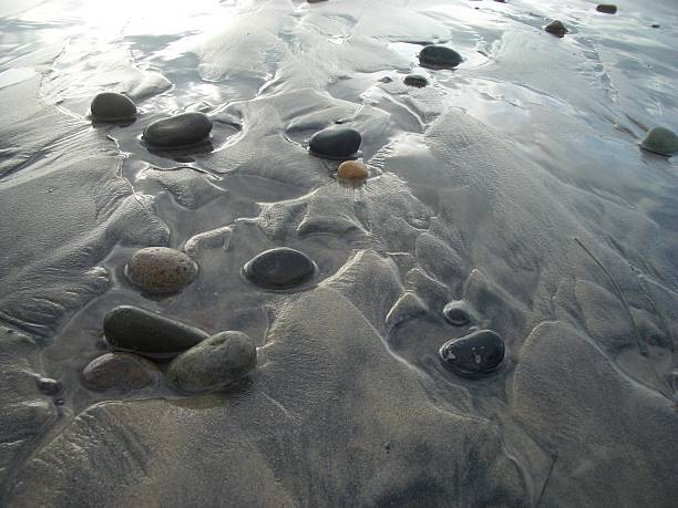 rocky beach stock photo