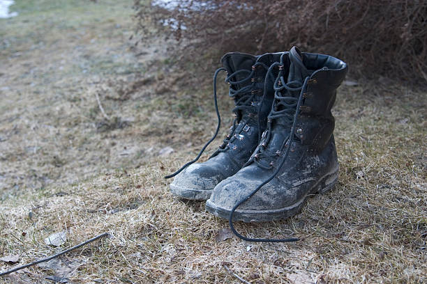 Melancholic boots II stock photo